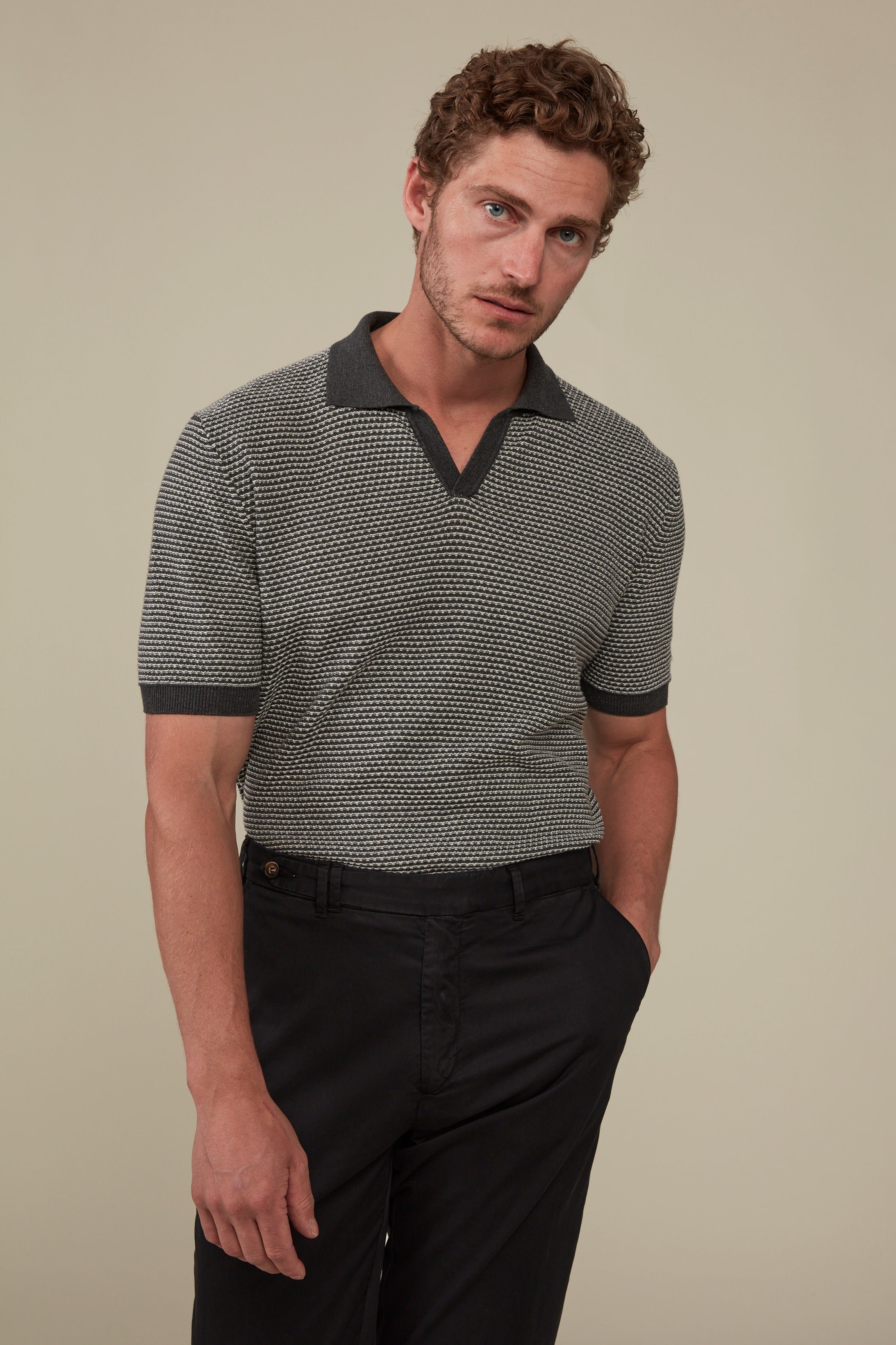 Beechworth Short Sleeved Polo - Graphite