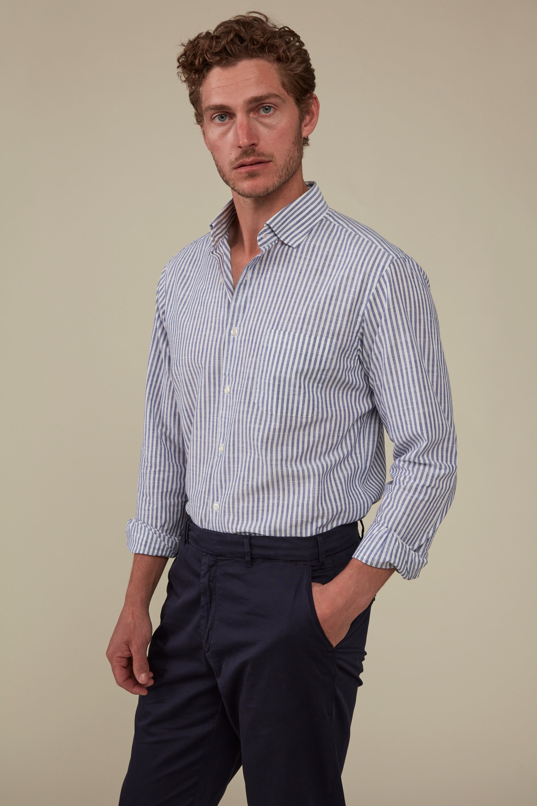 Bronte Chambray Shirt - Bengal Stripes