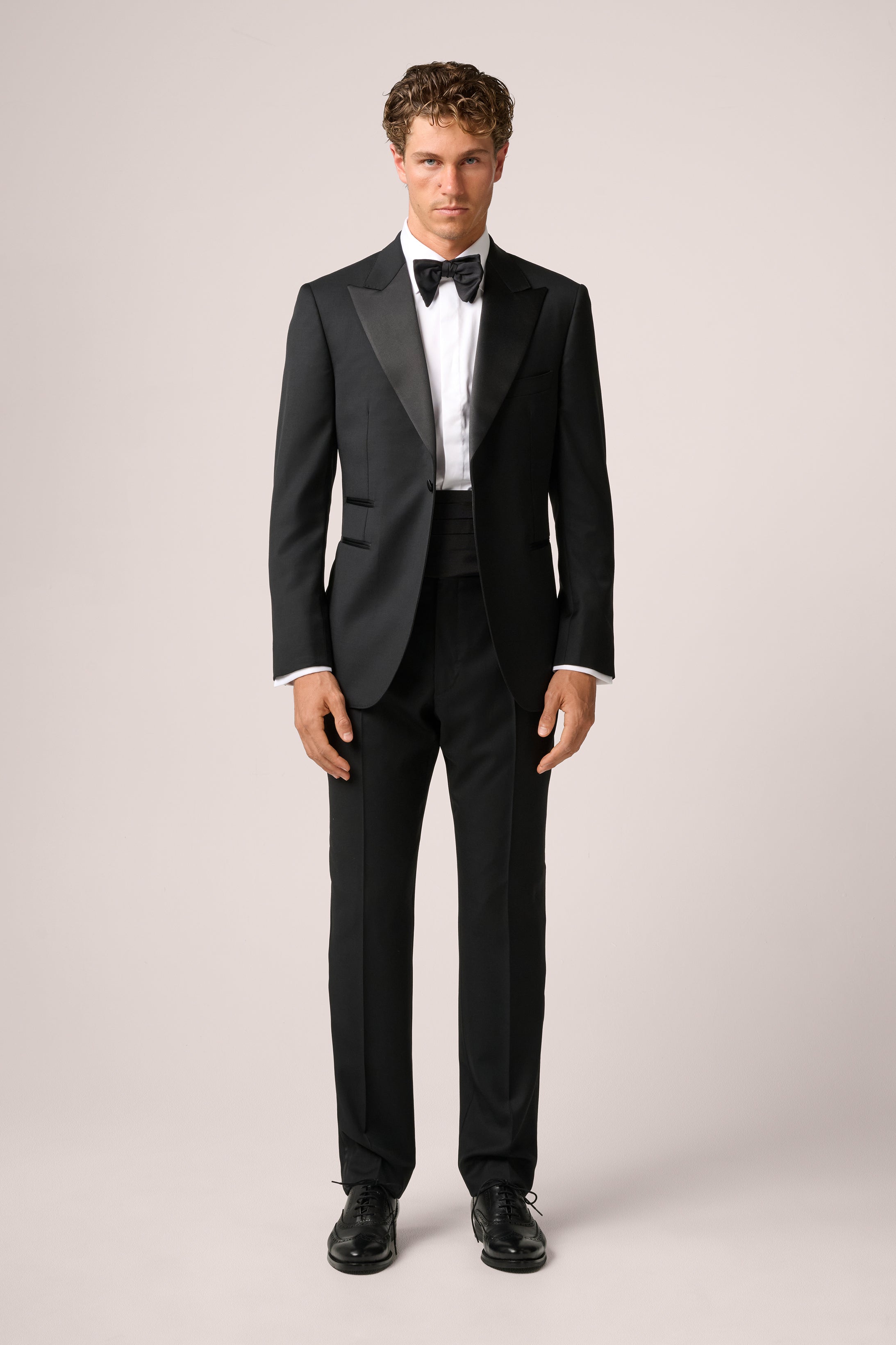 Tuxedo Trousers - Wool - Black