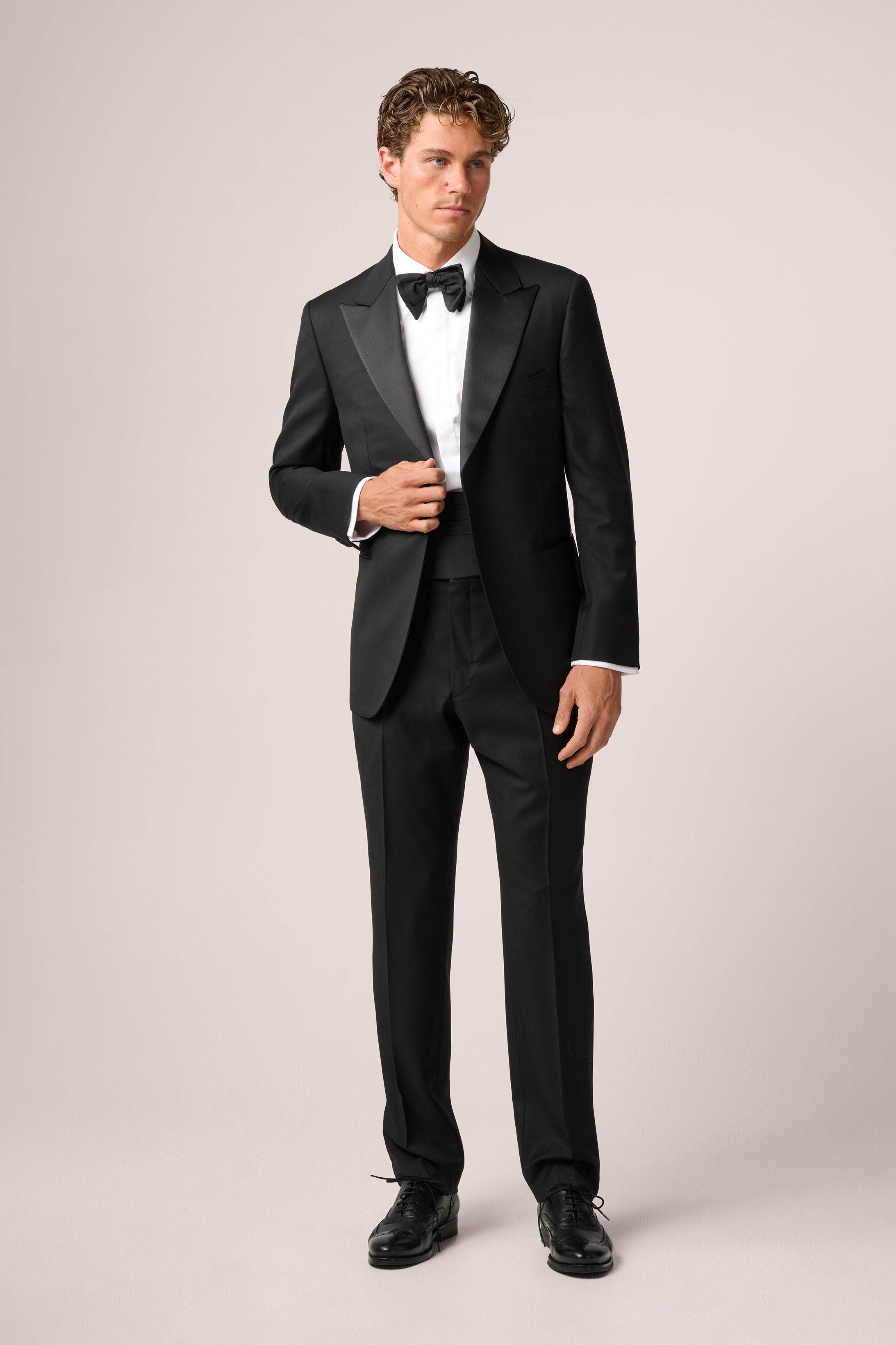 Tuxedo Trousers - Wool - Black