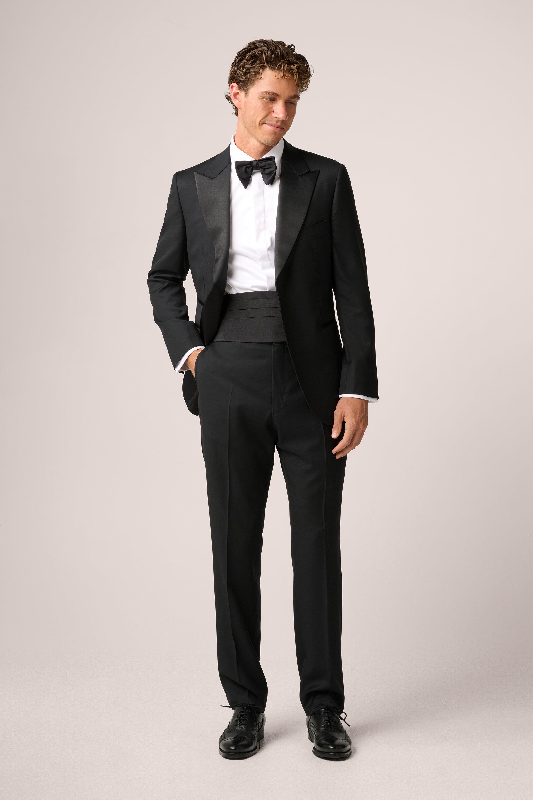 Tuxedo Trousers - Wool - Black