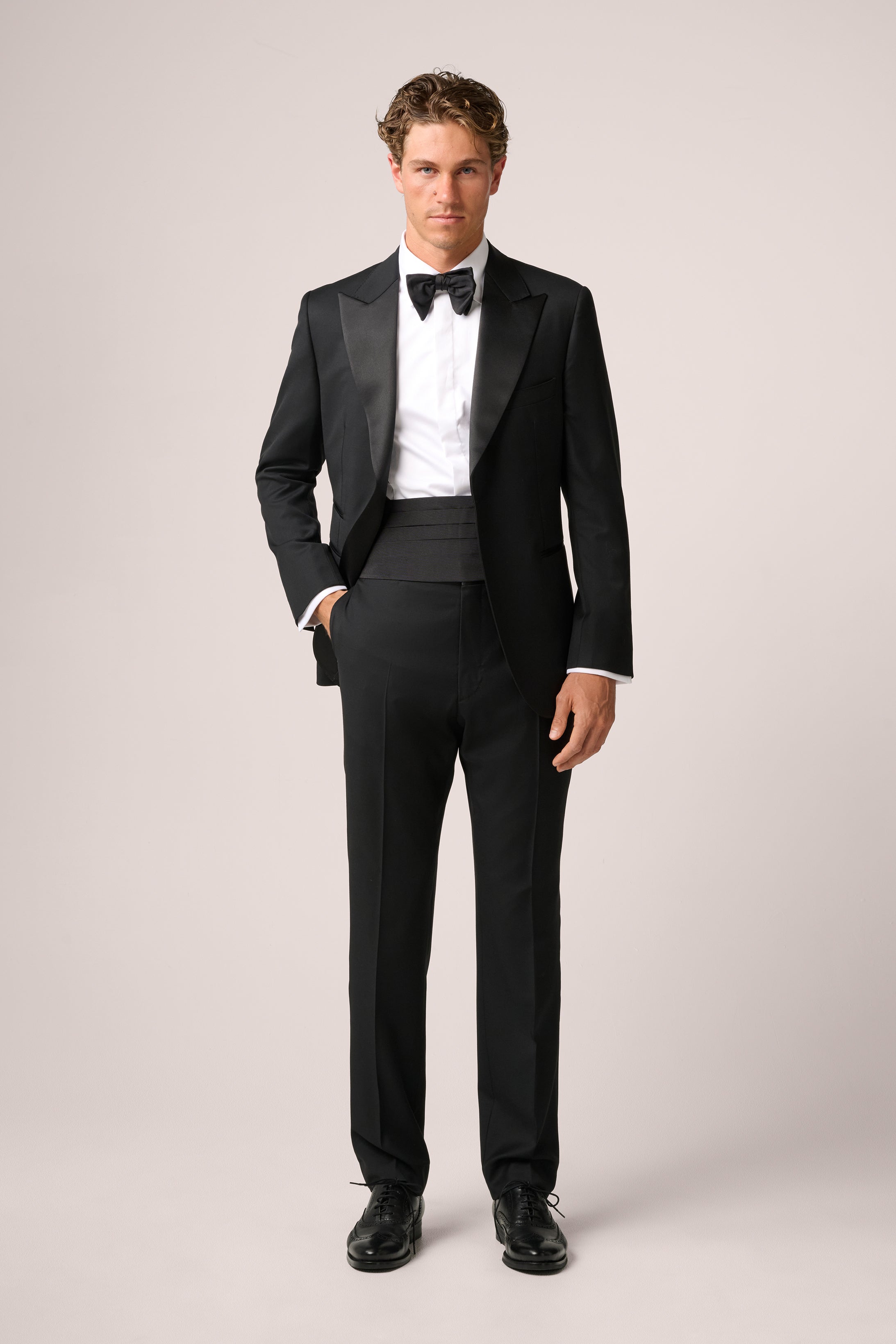 Tuxedo Trousers - Wool - Black