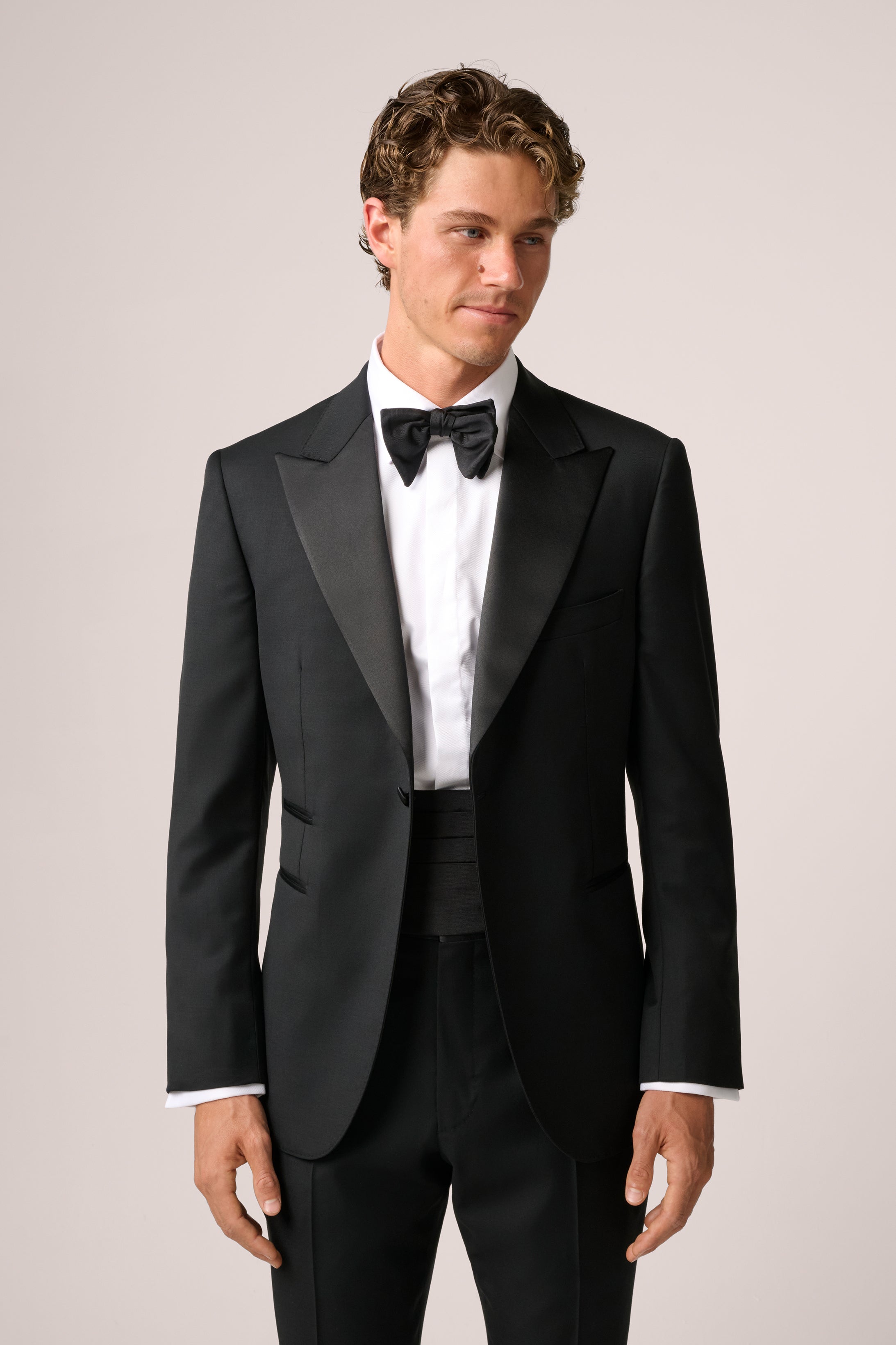 Tuxedo Trousers - Wool - Black