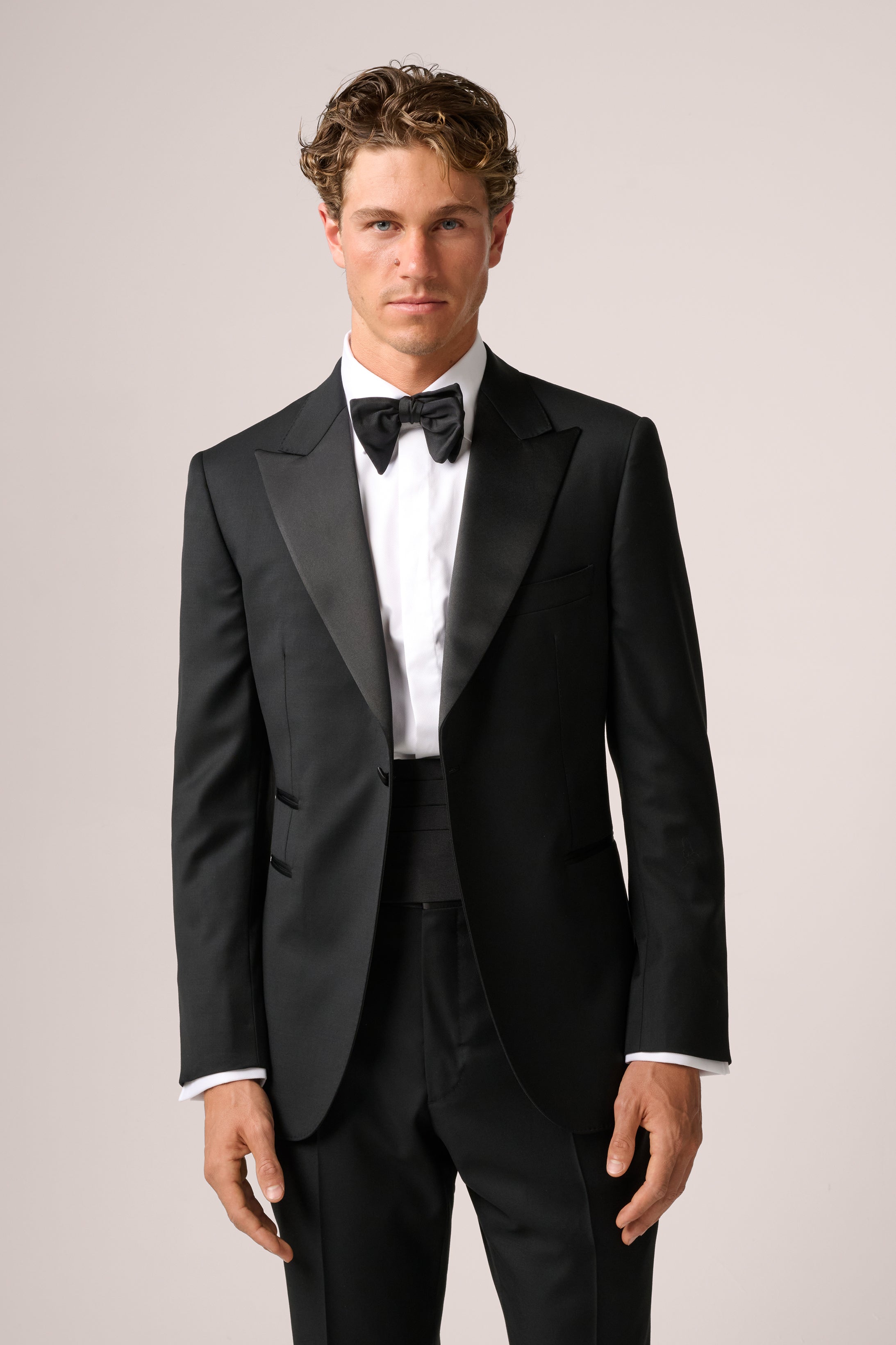 Tuxedo Trousers - Wool - Black