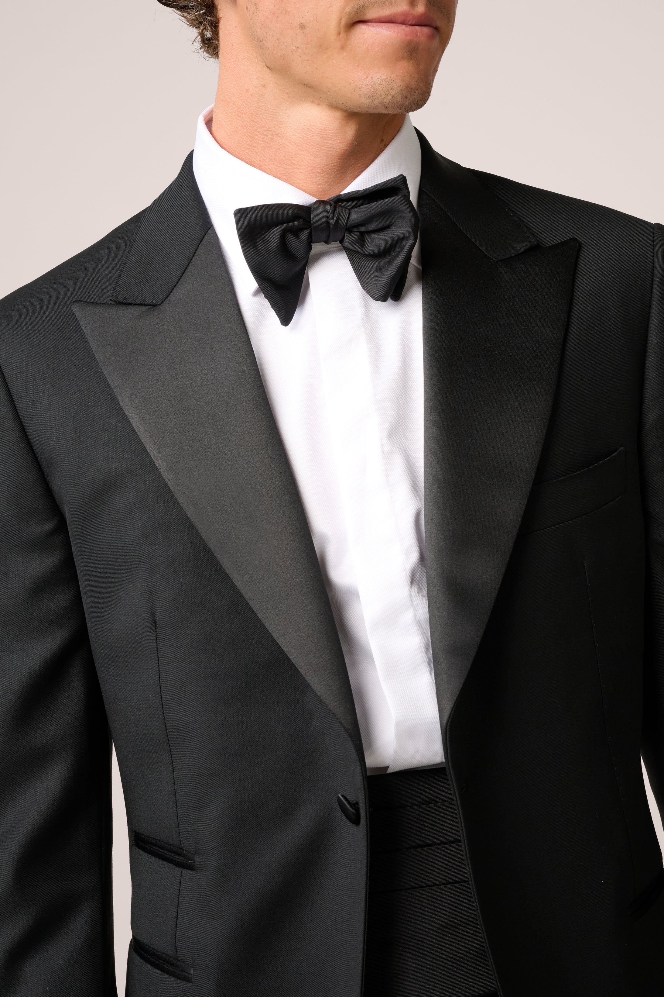 Cummerbund - Textured Silk - Black