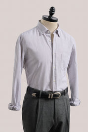 Fenner Essential Oxford Shirt - Walnut Stripe
