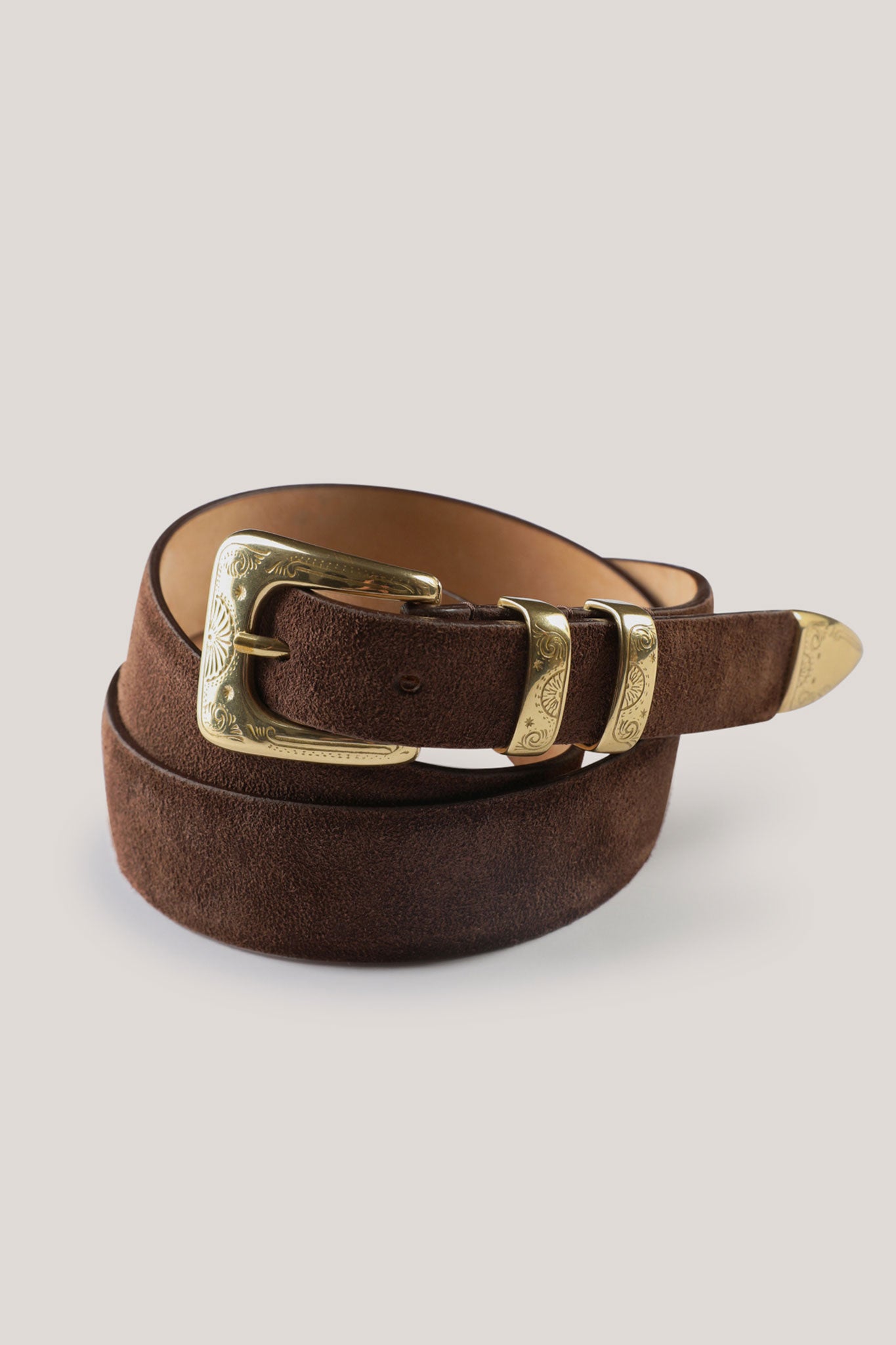 Stirling suede belt - Mocha