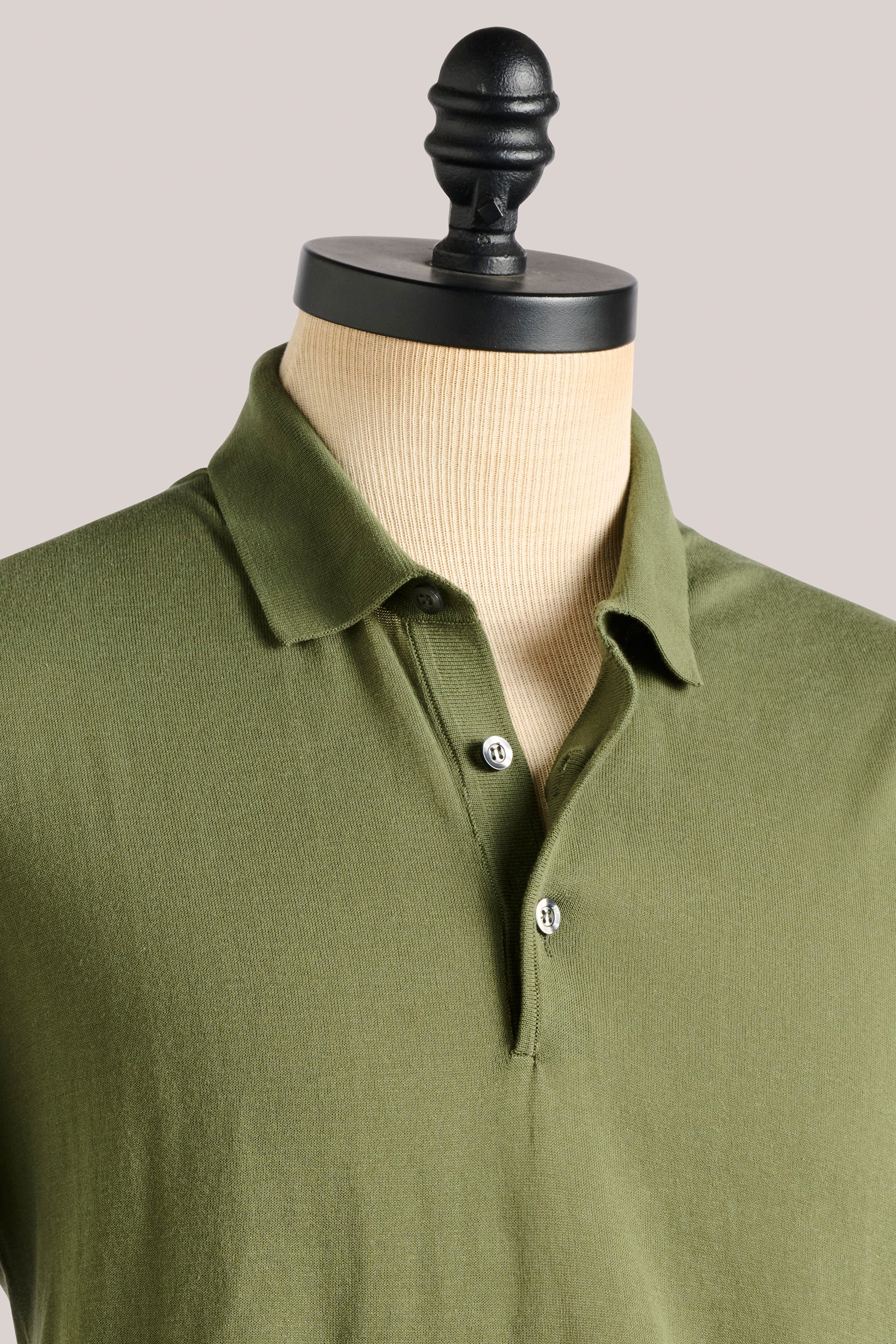 Kingsley Ice Cotton Polo - Army - M + L Only