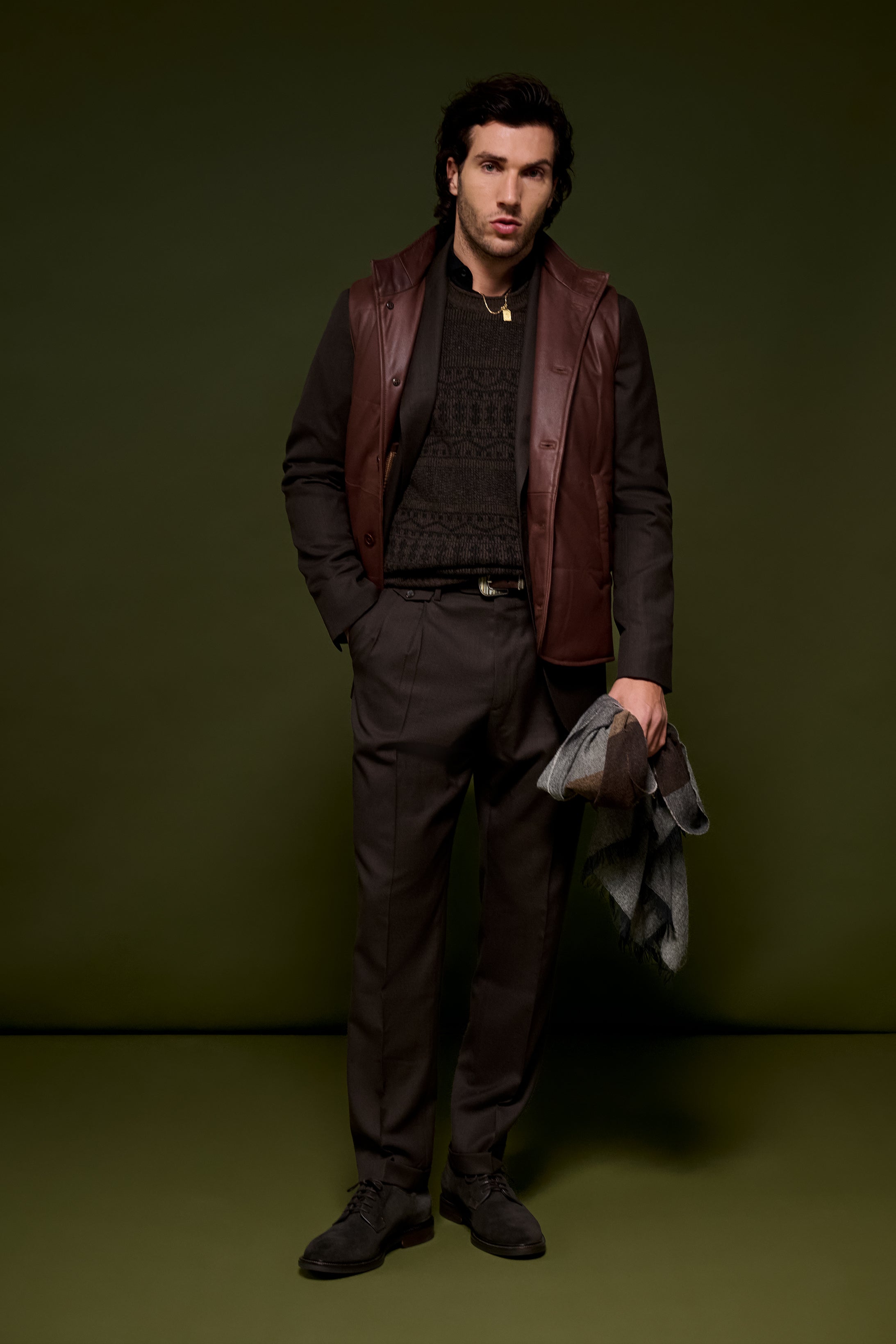 Russell Suit Trousers - Wool - Chocolate