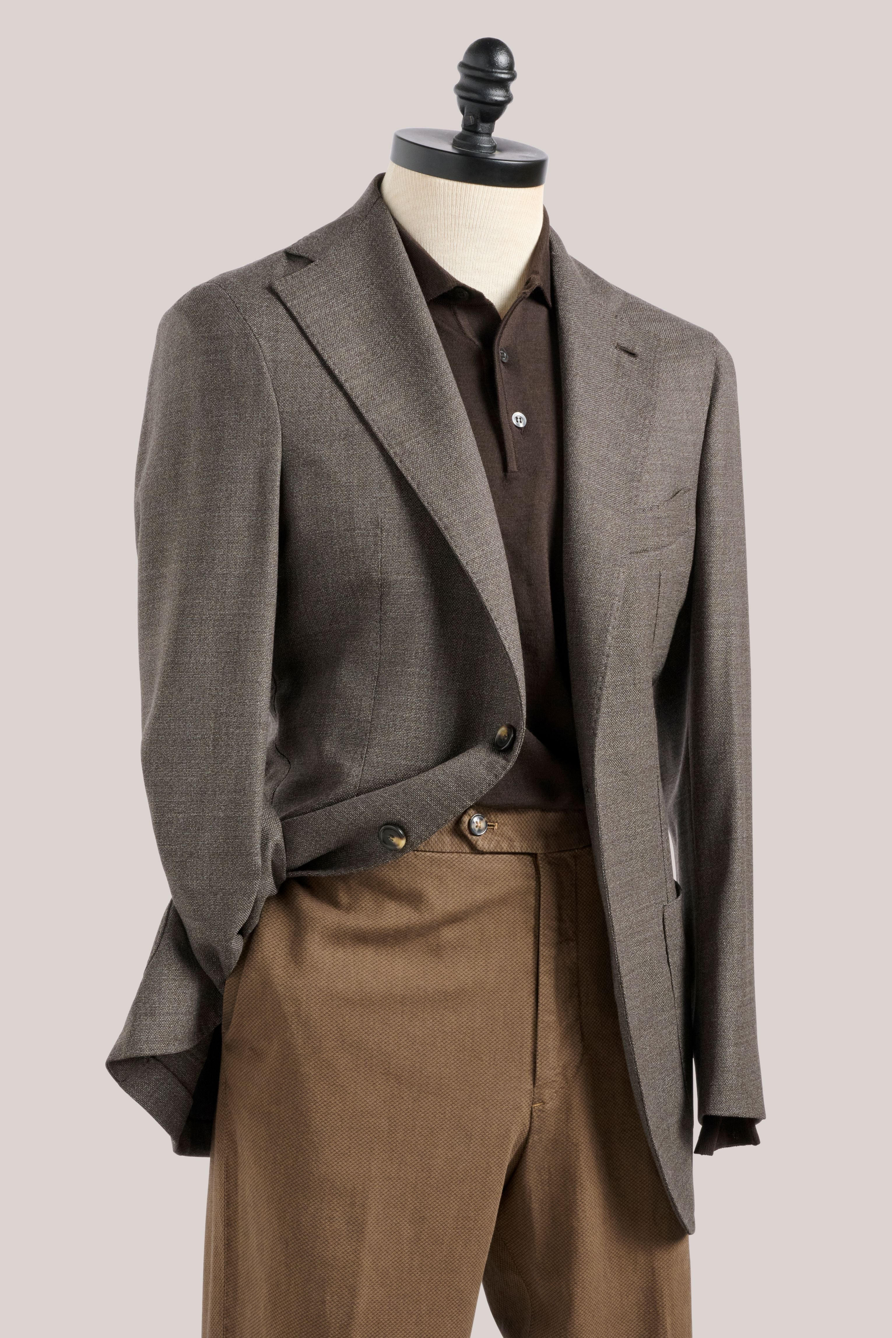 Naples Blazer - Wool - Dark Taupe