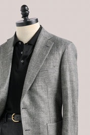 Apollo Deconstructed Blazer - Wool/Silk/Linen - Ash