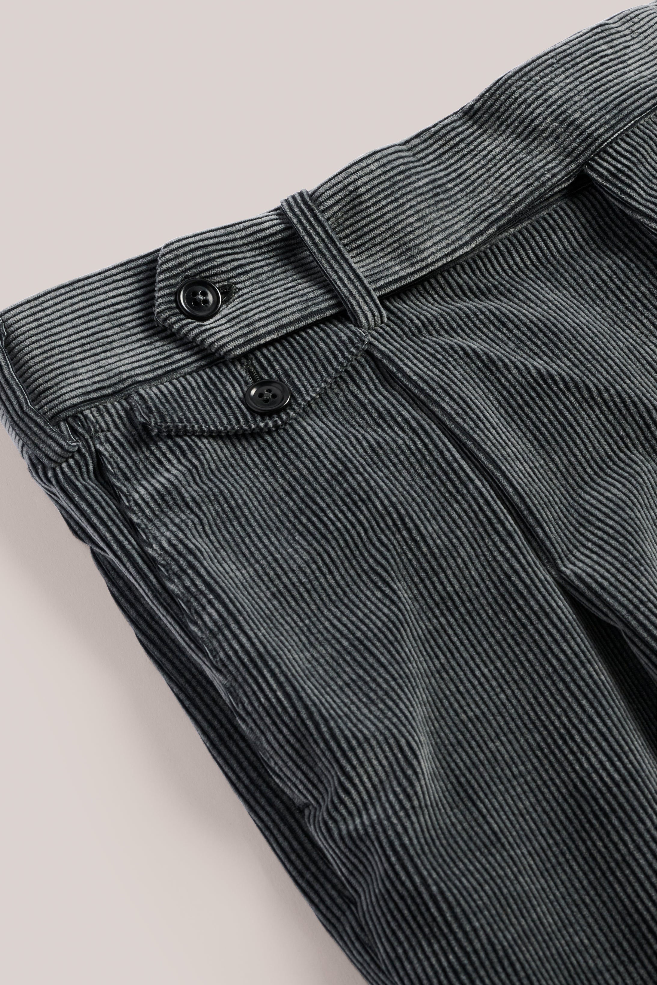 Italian Corduroy Gurkha Trouser - Slate