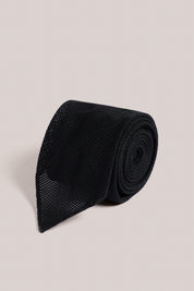 Grenadine Tie - Silk - Black
