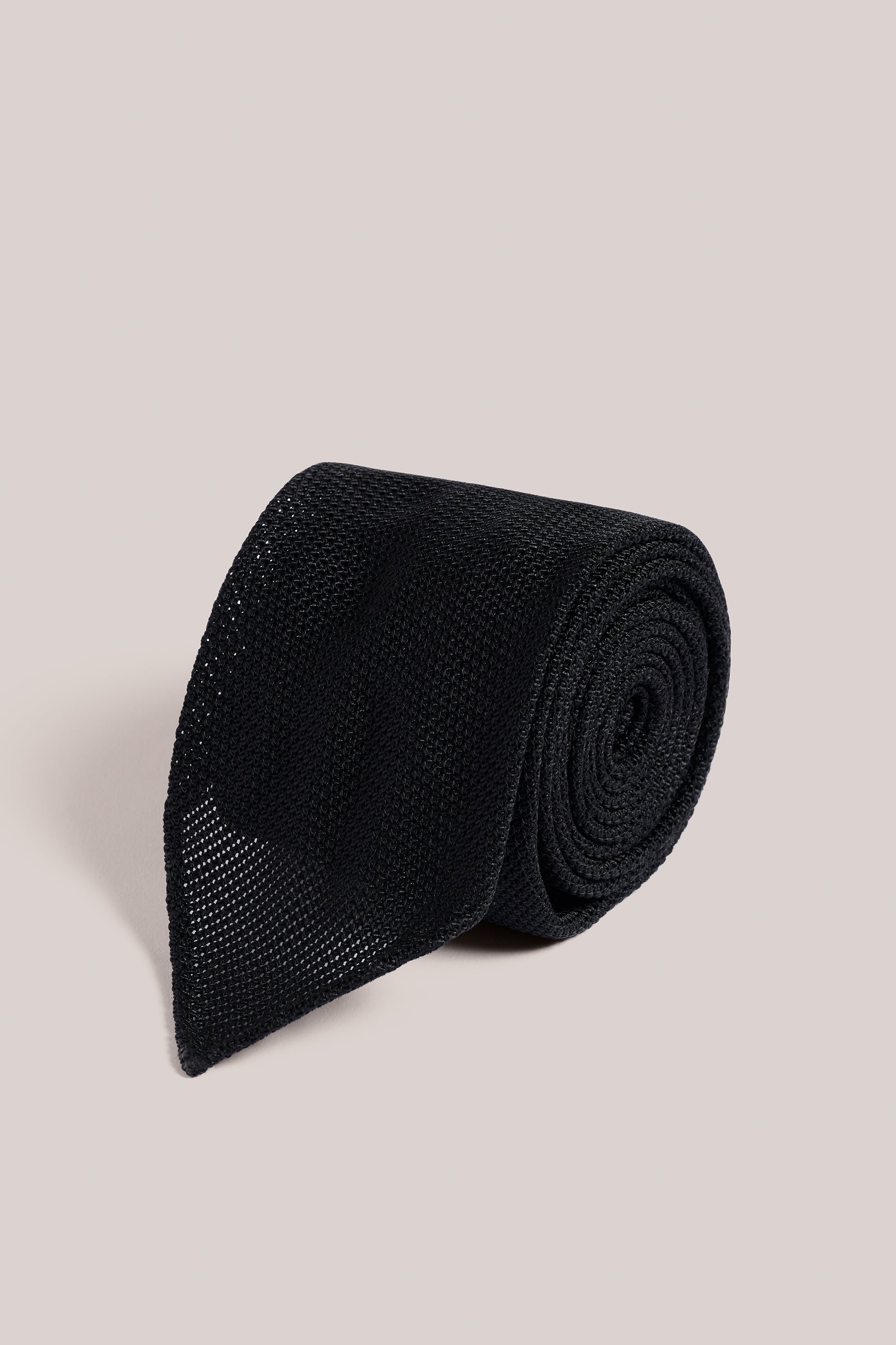 Grenadine Tie - Silk - Black