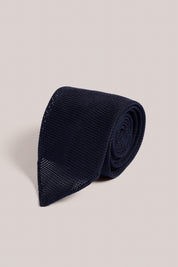 Grenadine Tie - Silk - Navy