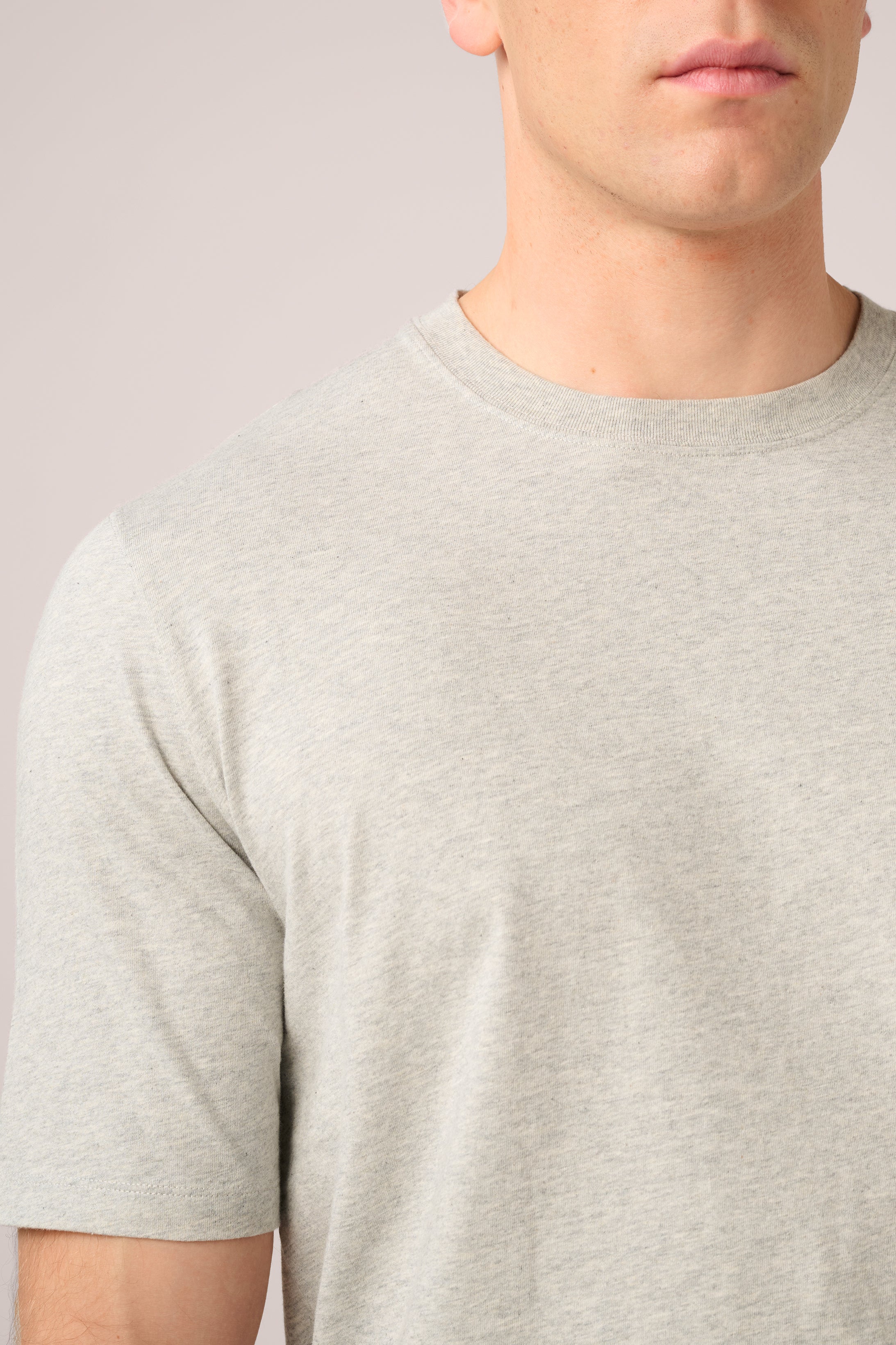 Apollo T-Shirt - Portuguese Cotton - Marl Grey