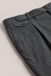 Italian Hopsack Trouser - Grey