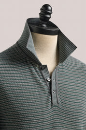 Inverloch Ice Cotton Long Sleeved Polo - Moss Green