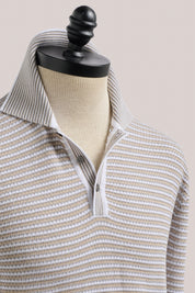 Inverloch Ice Cotton Long Sleeved Polo - Sand
