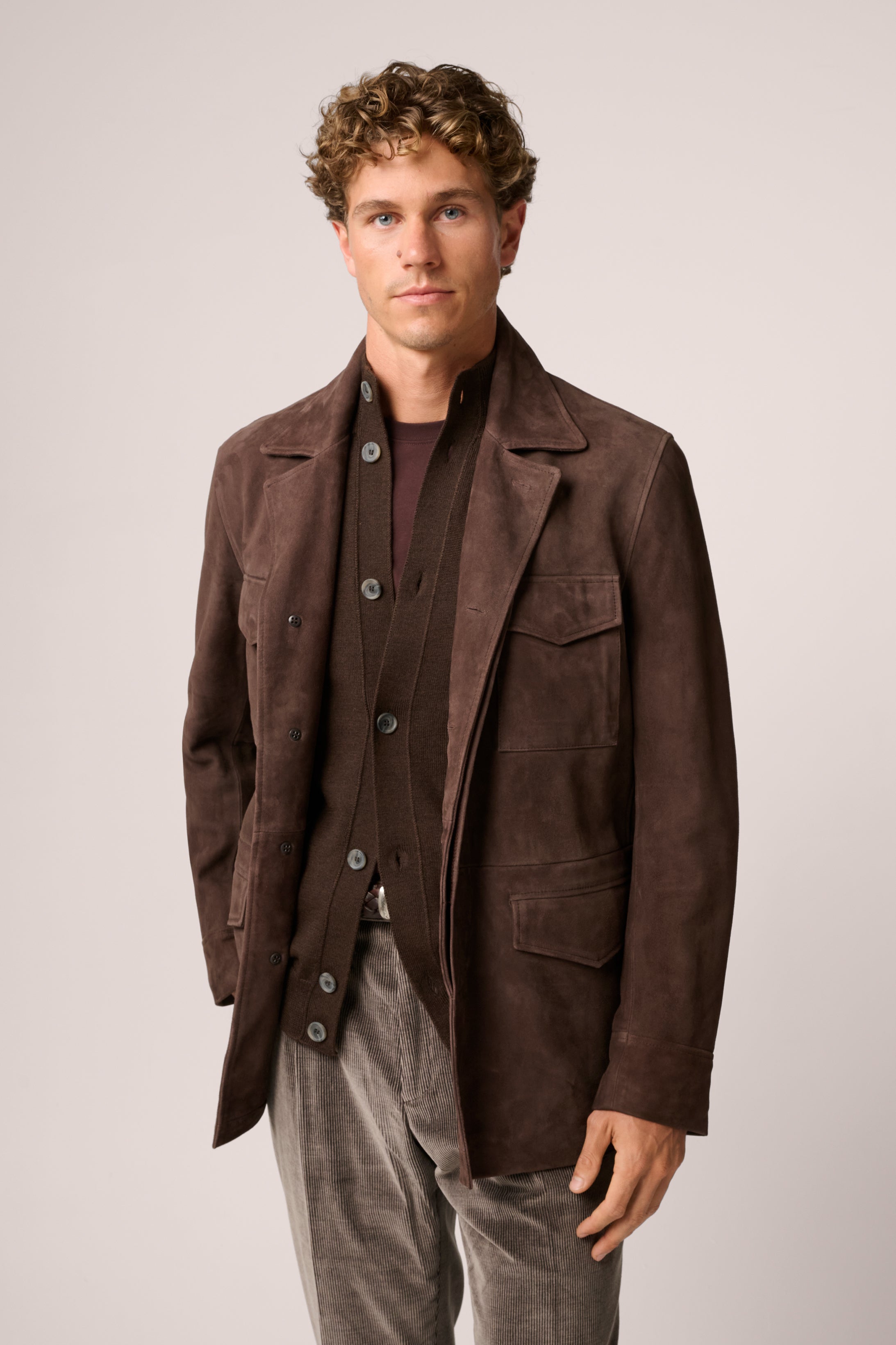 Kingsford Field Jacket - Suede - Walnut Brown