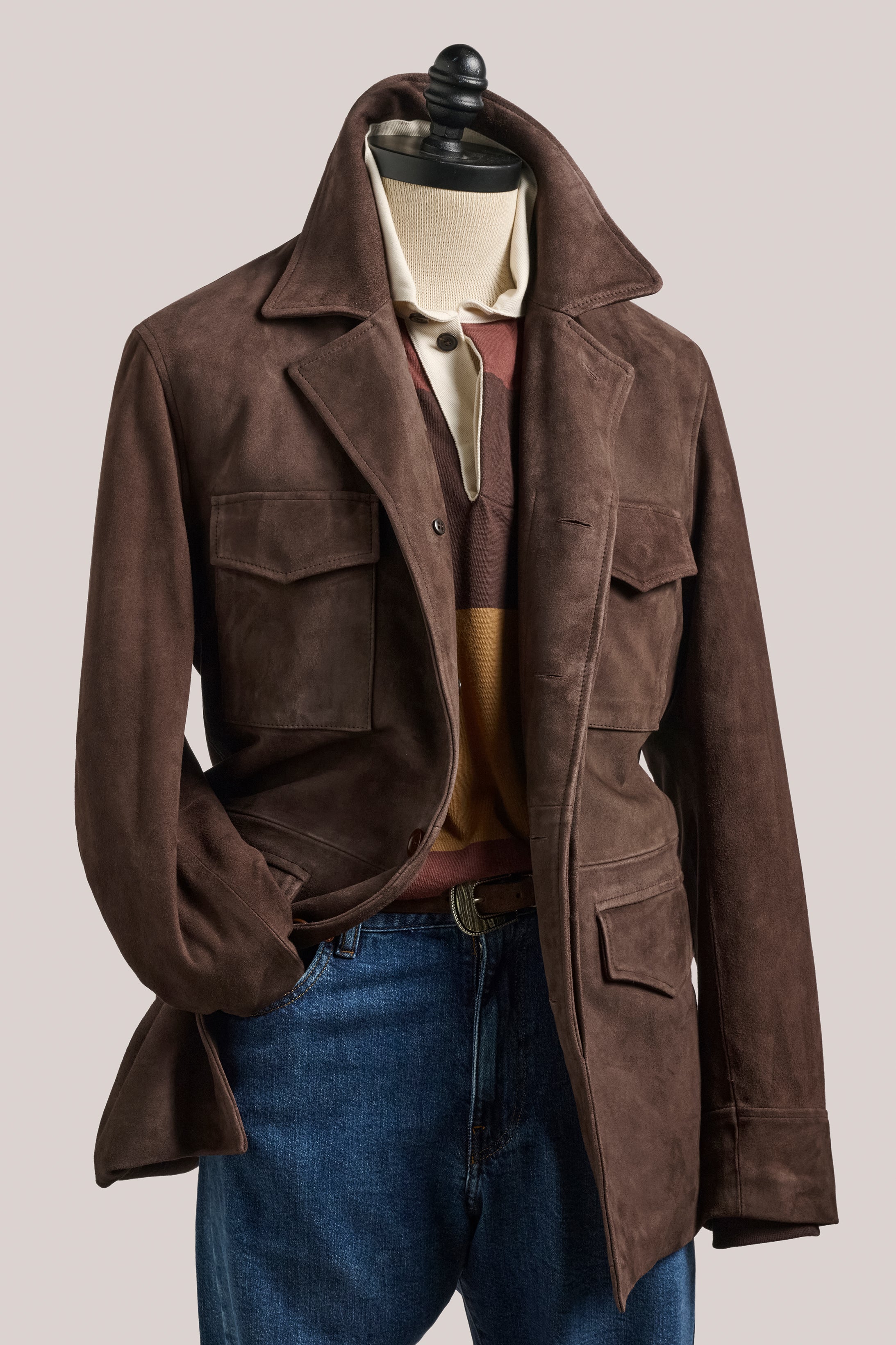 Kingsford Field Jacket - Suede - Walnut Brown