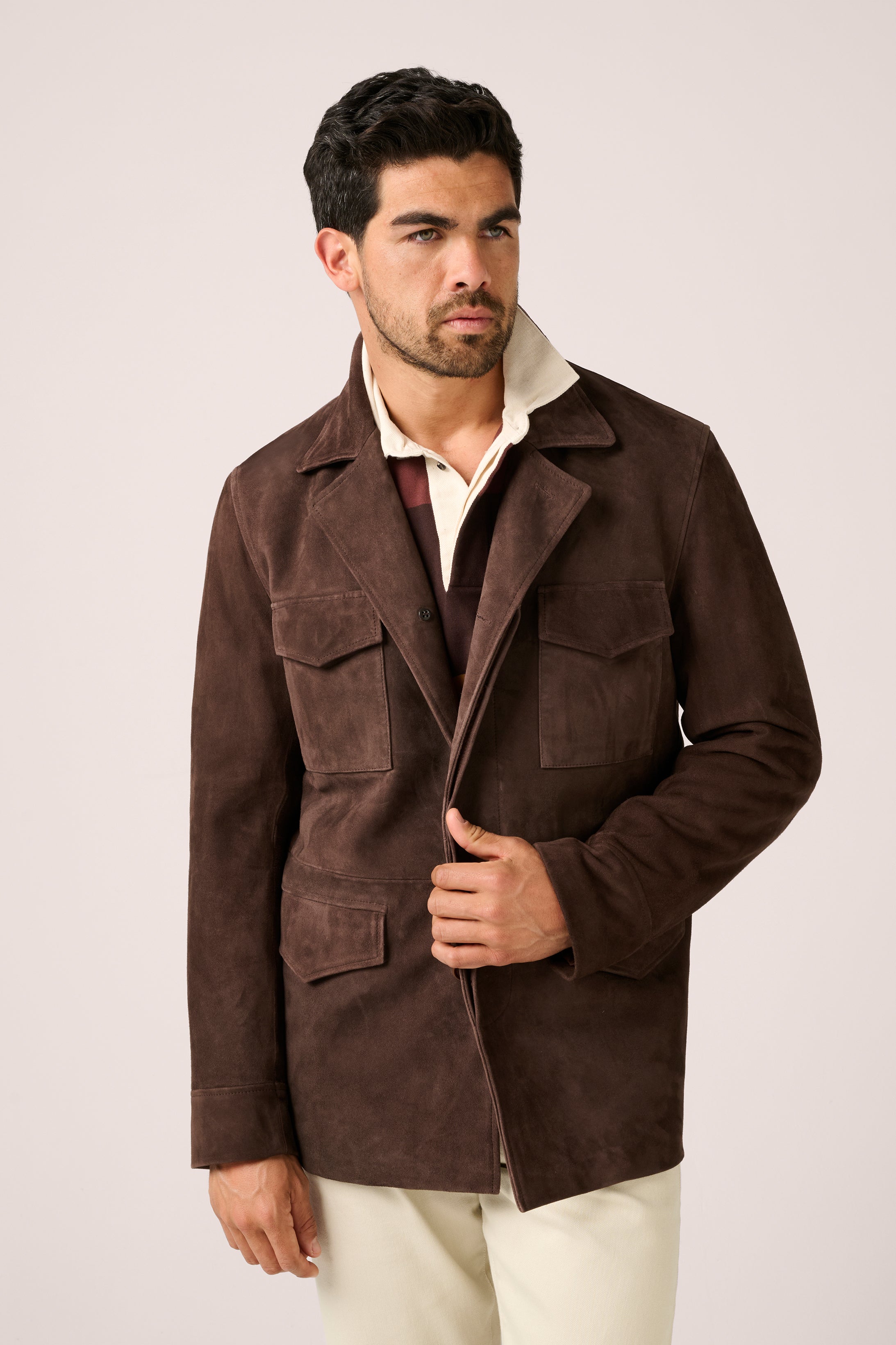 Kingsford Field Jacket - Suede - Walnut Brown
