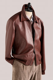 Leather Bomber - Burnt Caramel - Pre-Order