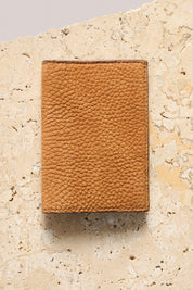 Jacket Wallet - Camel Stamped Nubuck Leather