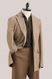 Architects Deconstructed Blazer -  Wool & Cashmere - Sand Prince of Wales