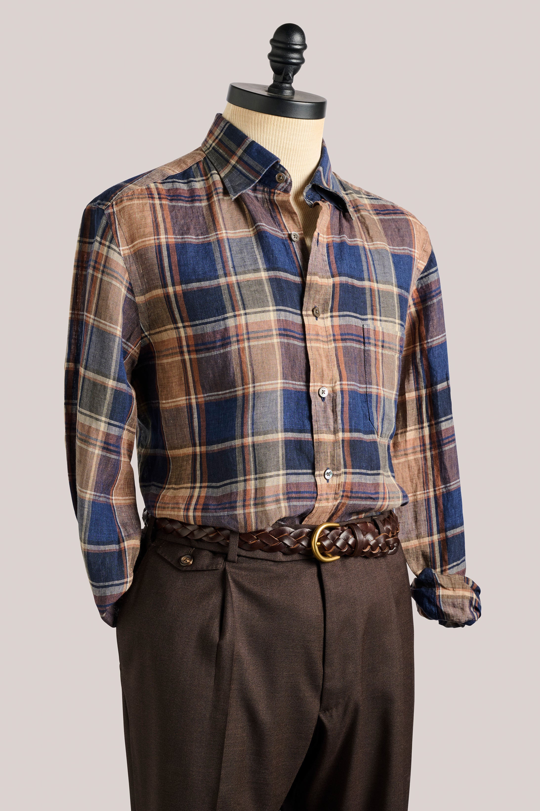 Bronte Linen Check Shirt