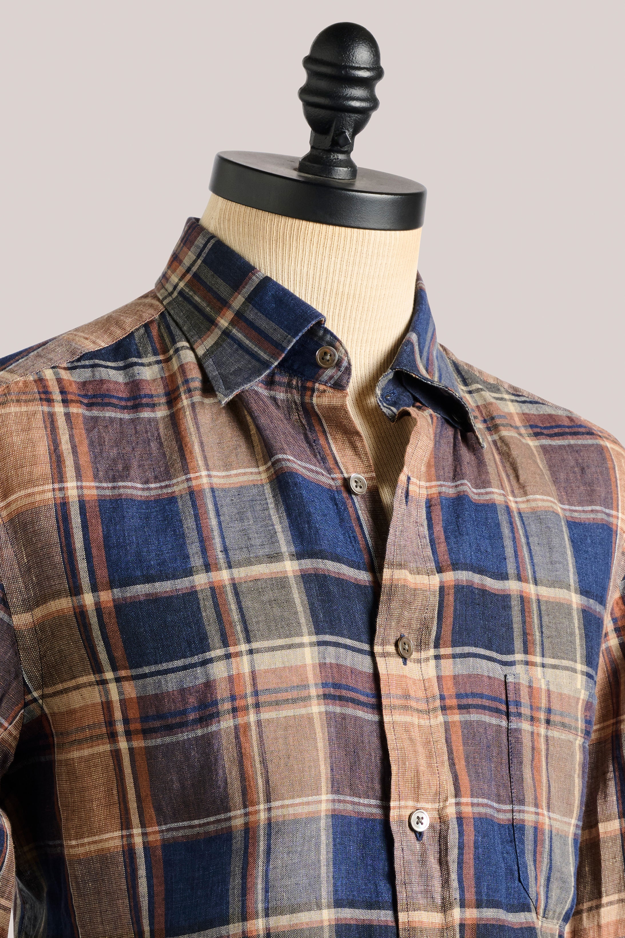 Bronte Linen Check Shirt