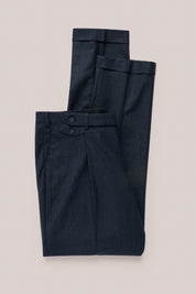 Collins Suit Trousers - Wool/Cashmere - Navy Melange