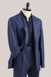 Naples Blazer - Wool/Linen - Navy Melange