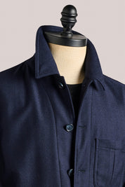 Fitzroy Chore Jacket Sample - Italian Jearsy Heringbone Wool - XL Only