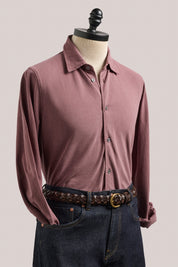 Noosa Long Sleeved Pique Cotton Shirt - Barbera