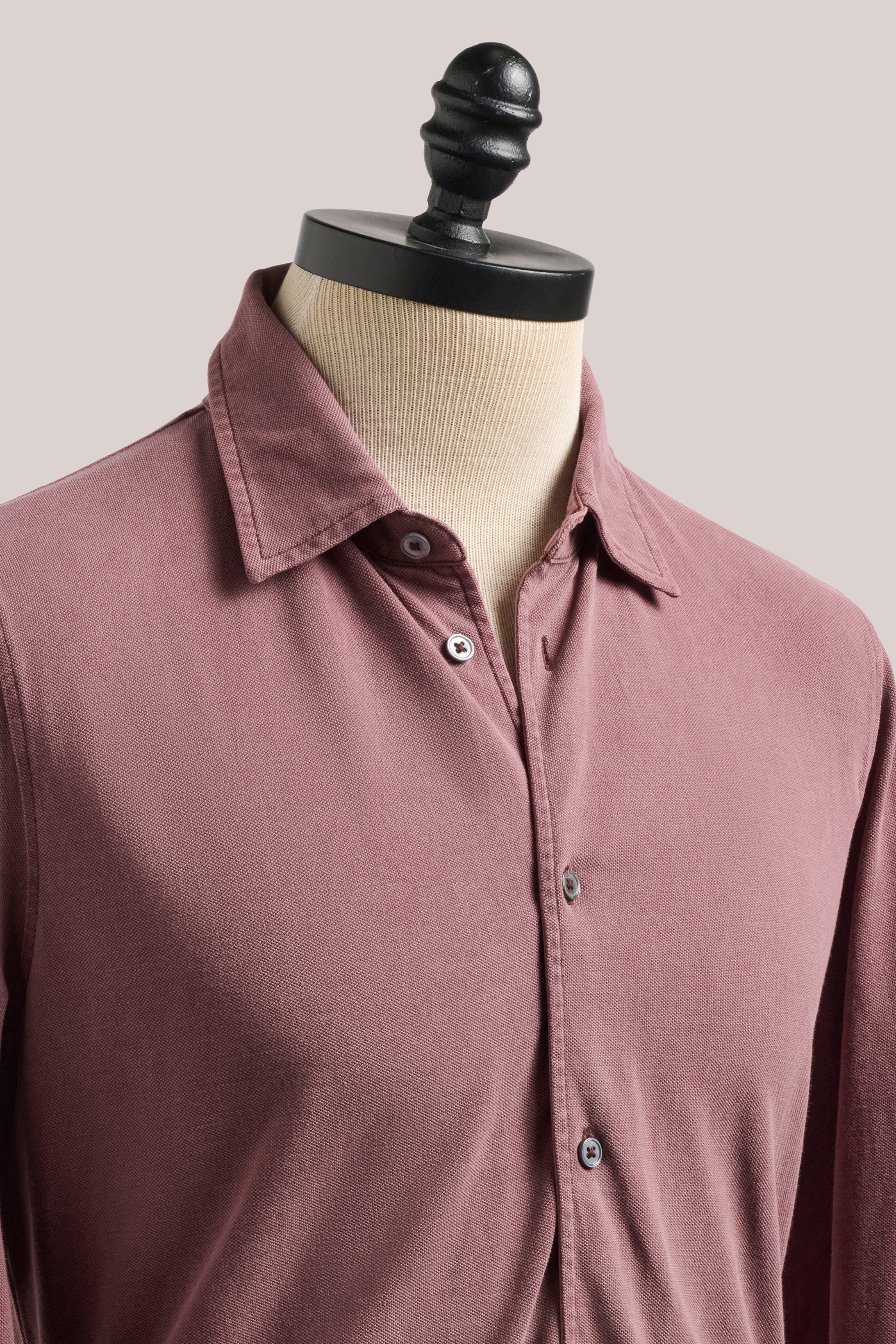 Noosa Long Sleeved Pique Cotton Shirt - Barbera