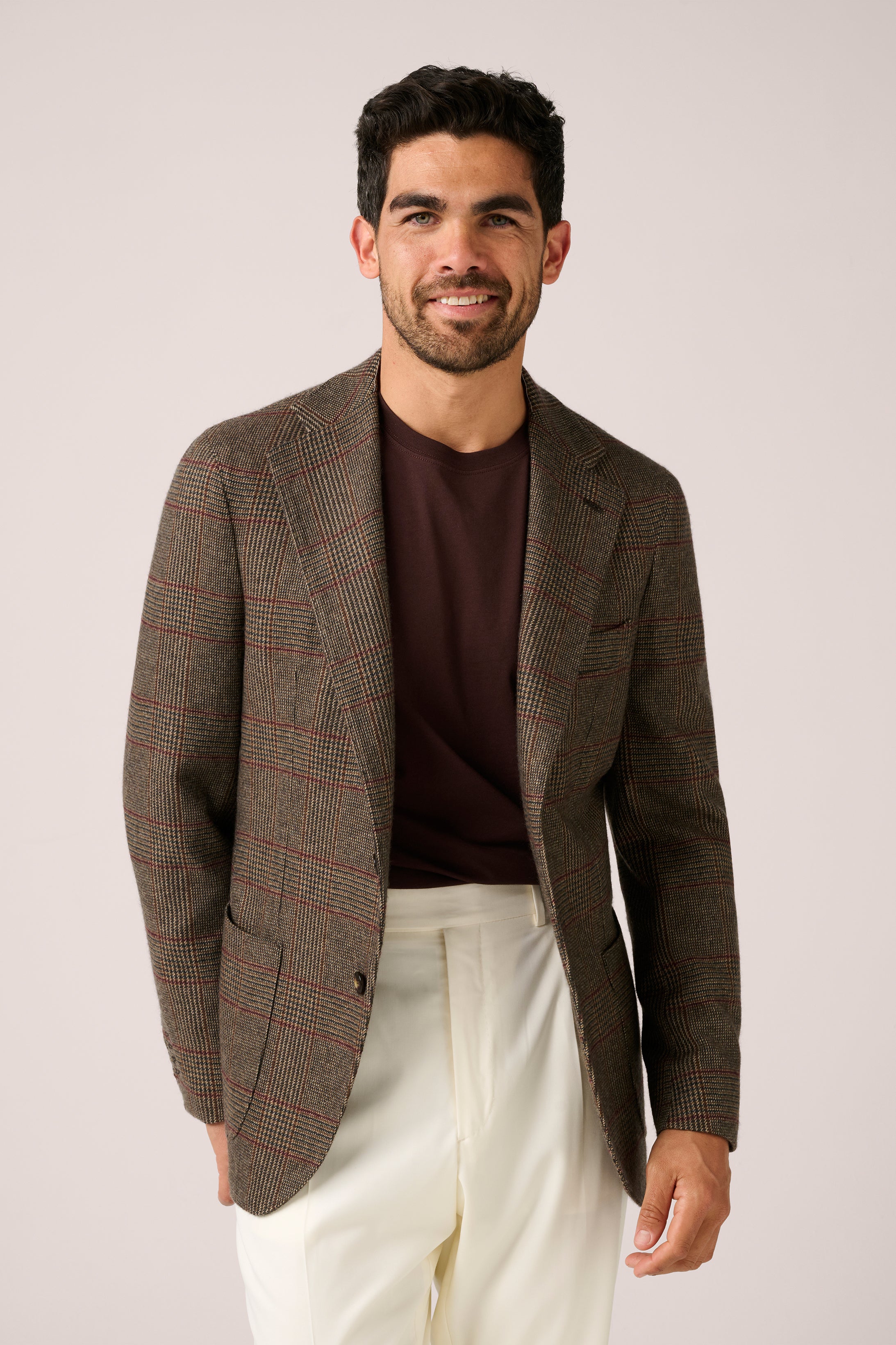 Naples Blazer - 100% Cashmere Check