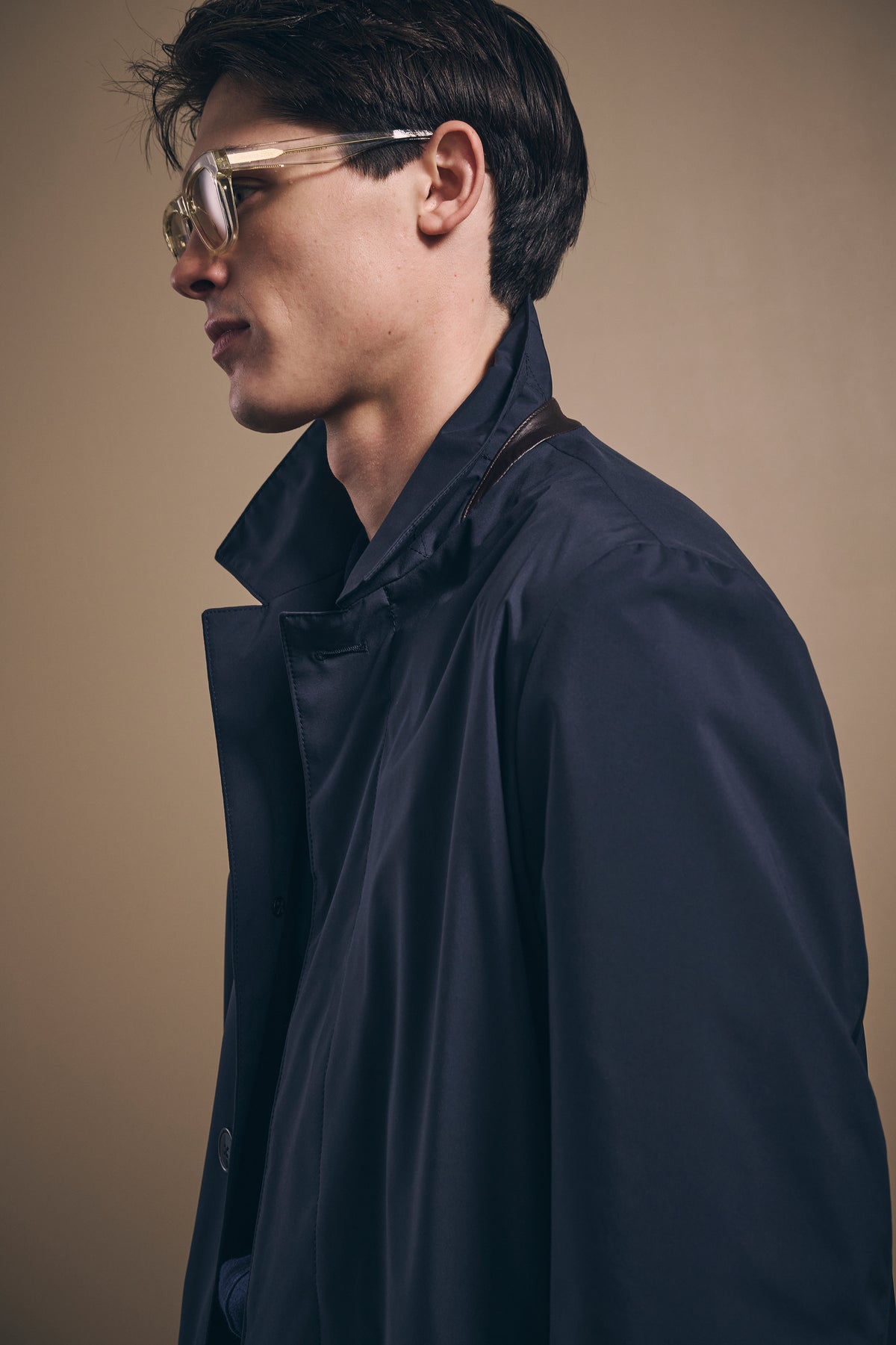Raincoat - Water-Resistant Tech - Navy Blue