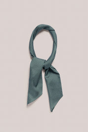 Neck Scarf - Silk - Emerald Link