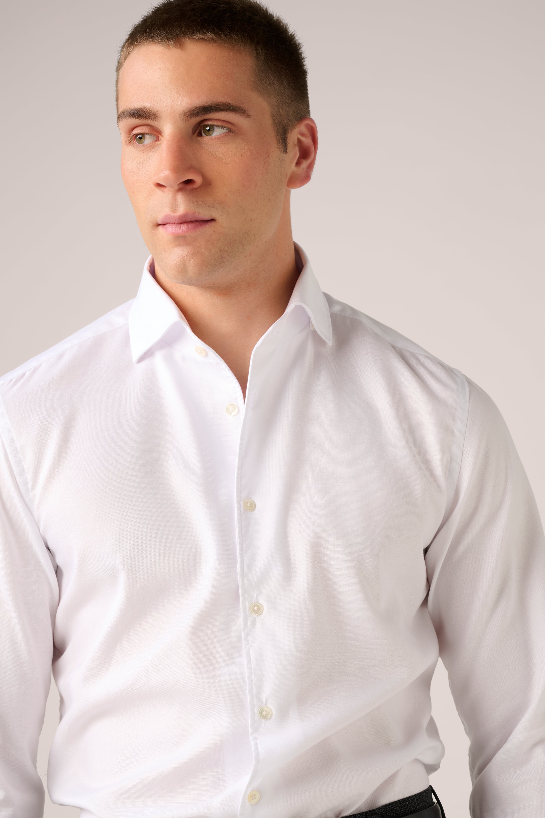 House White Shirt - Non-Crease Cotton - Optic White