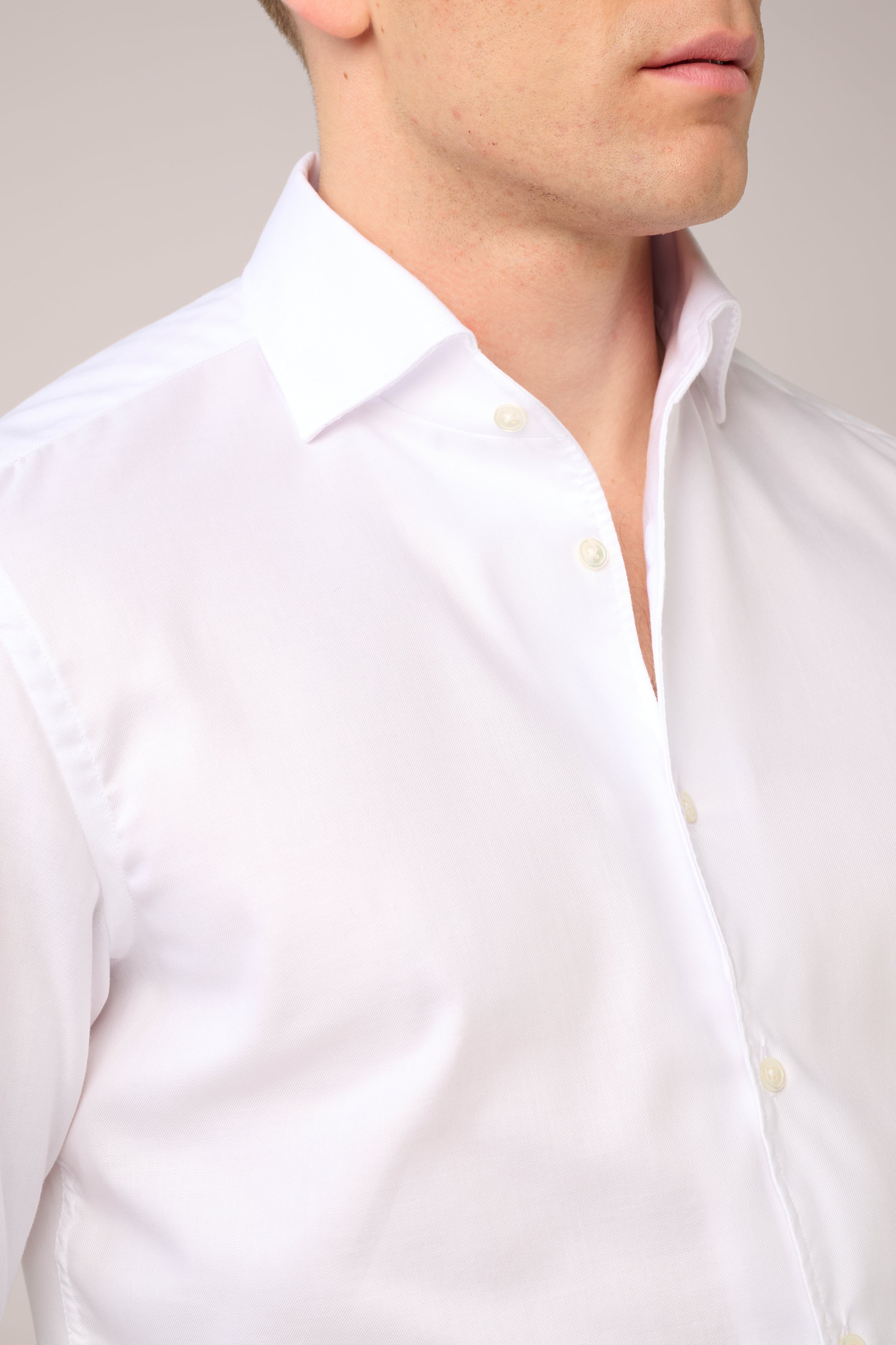 House White Shirt - Non-Crease Cotton - Optic White