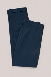 Paperweight Seersucker Drawstring Trouser - Blue