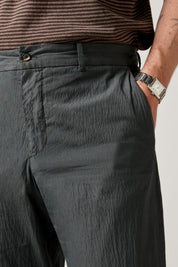 Paperweight Seersucker Drawstring Trouser - Graphite