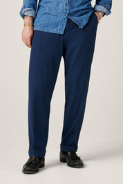 Paperweight Seersucker Drawstring Trouser - Blue