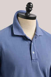 Rosebud Short Sleeved Polo - Garment-Dyed Twilight