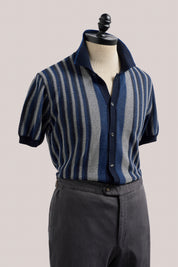 Riviera Short Sleeved Knit Polo - Marine