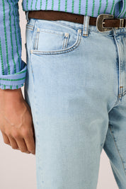 Rose Street Denim - Italian Selvedge Jeans  - Bleached Indigo