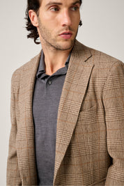 Architects Deconstructed Blazer -  Wool & Cashmere - Sand Prince of Wales