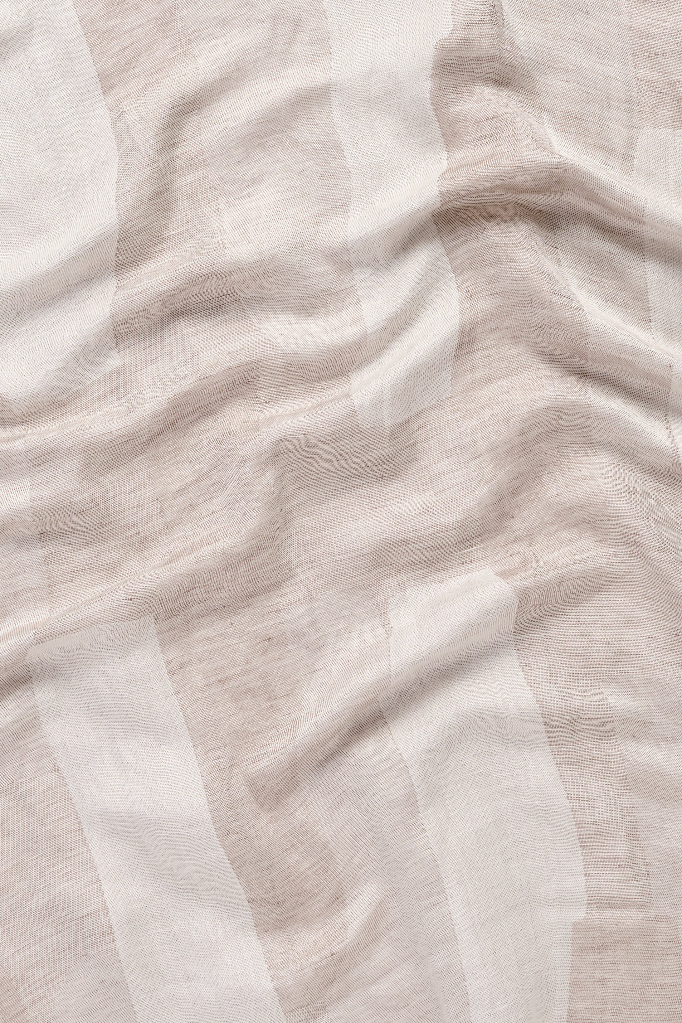 Shawl - Linen & Silk  - Soft White & Sand