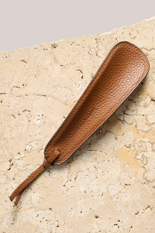 Leather Shoe Horn - Camel